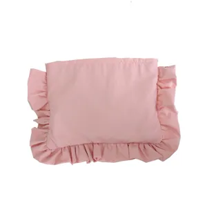 Rosa rüschen kosmetiktasche wasserdicht nylon reise make-up etui tragbarer kulturbeutel