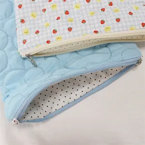 Cute quilted tablet sleeve ipad laptop storage bag soft aesthetic cute inner laptop pouch