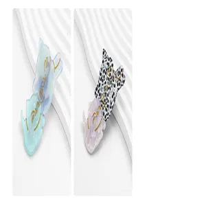 Süße Katzenform Acetat Haarspangen Entenschnabel Clips für Damen Mädchen Haarstyling Zubehör