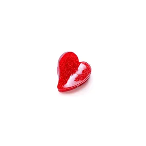 Pince à cheveux coeur paillete rouge pour femme acetate doux petit accessoire coiffure
