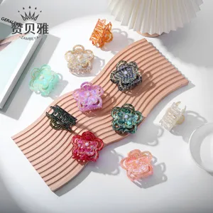 Acetat Blumen Haarspange für Damen, modische koreanische rutschfeste Haarklammer Accessoires.