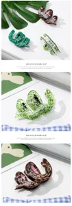 Snake Hair Claw Clip Cute Animal Hair Grip Acetate Shark Clip Fashion Hair Styling Accessory