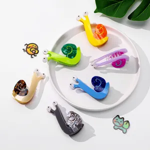 Kreative Cartoon Schnecke Acetat Haarklammer Süße Tierform Haarkralle Mode Haarschmuck Für Damen Haar Styling