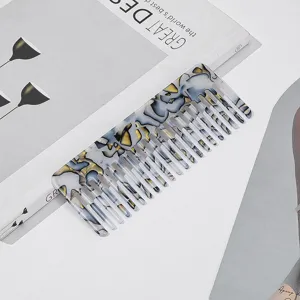 Modische Acetat Haarkamm, antistatischer Marmor-Design Frisierkamm für Frauen.