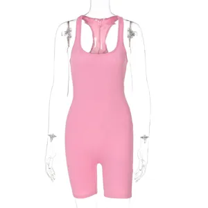 Pink ribbed knit fabric detail close up showing texture and high elasticity design for comfort.