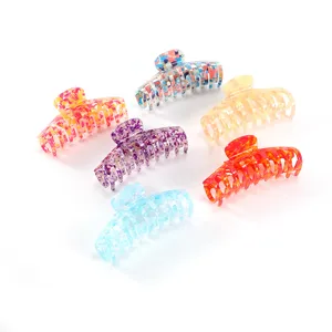Acryl Haarklammern Set bunte Haarklammer modische Haarklammern für Damen und Mädchen