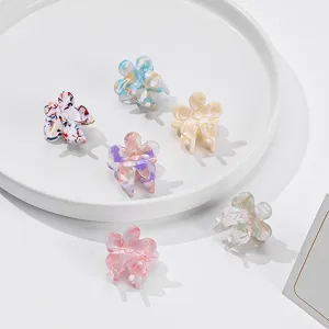 Koreanisch Süße Blumen Mini Haarklammer Für Damen Elegante Kunststoff Blumen Haarspangen Kleine Haargreifer Für Den Täglichen Gebrauch