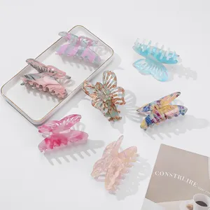Eleganter Schmetterling Haarklammer Große Acryl Haarklemme Für Damen Mode Haarschmuck Tägliche Styling Haargreifer Haarnadel