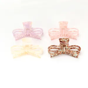 Grosse Acetat Schleife Haarklammer, elegante Haarkralle fuer Damen, schicker Haarschmuck.