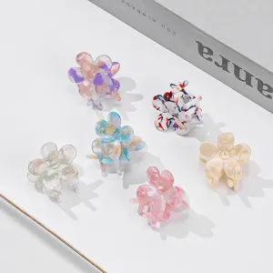 Süsse kleine Blumen Haarklammern bunte Mini Haarklammer für süsses tägliches Haare styling