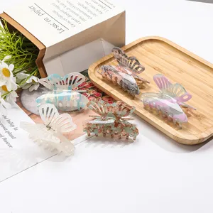 Schmetterling Haarklammer grosse ästhetische Haarklammer elegante Haaraccessoires