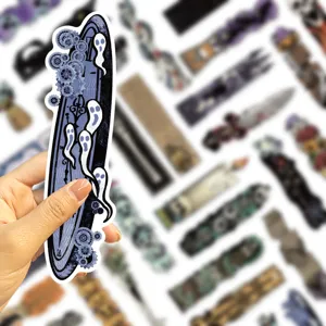 Retro Halloween die-cut bookmark vintage gothic ghost gear design stationery gift 30pcs