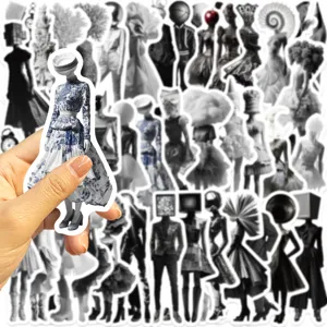 50 Pcs Autocollants Art Surréaliste Étanches Décoration DIY pour Valise Ordinateur