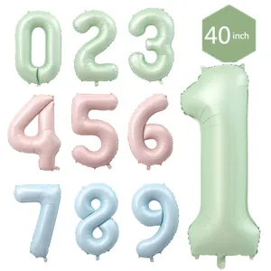 Details von 40 Zoll Folienballons in Pastellfarben für Geburtstagsdekoration
