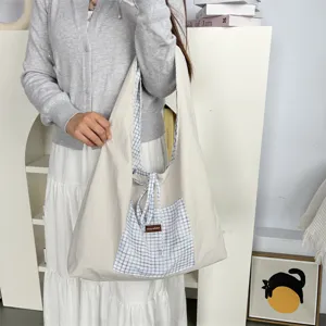 Vintage ruitjes schoudertas casual grote capaciteit shopper handtas voor dames stijlvol