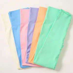 Leggings da yoga a vita alta senza cuciture in diversi colori per lo sport fitness