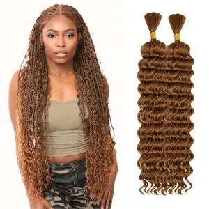 Extensions de cheveux bouclés synthétiques 46cm 160g mèches tressées pour femmes coiffure.