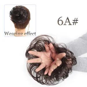 Chignon de cheveux synthetiques fouillis elastique extension donut pour coiffure de femme