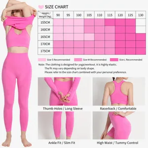 Ensemble de yoga sans couture pointillé soutien-gorge de sport leggings fitness.
