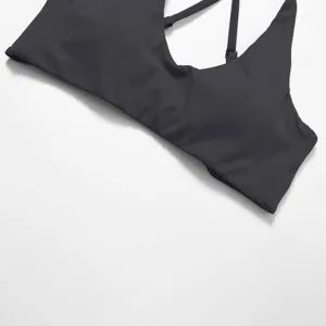 Nahaufnahme Detail Damen Sport-BH Fitness Sportbekleidung hoher Halt atmungsaktives Material