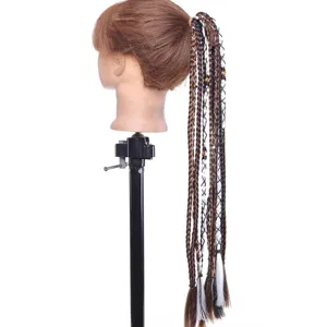 Synthetic hair extension 60cm bohemian braided ponytail wig for women daily styling.
