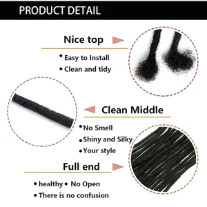 10 Stk Synthetische Dreadlocks Haarverlängerungen Kurze Geflochtene Häkelhaare Hochtemperaturfaser Für Damen Afrikanische Dirty Braids