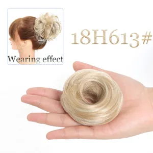Chignon Cheveux Synthetiques Donut Updo Postiche Couleur Blonde 18H613# Extension