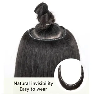Extension de cheveux invisible en V pour femmes, cheveux longs naturels pour volume.