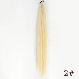 Synthetic hair extension braid ponytail 65cm long detail view, perfect for daily styling.
