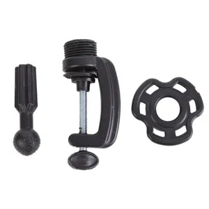 Tabletop mannequin head stand replacement parts clamp set with ball head and locking ring for desk