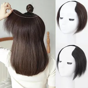 Extension de cabello U-part clip liso topper pieza de aumento de volumen sintetico