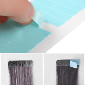 Blue tape hair extension tabs double sided strong waterproof adhesive tape for wigs