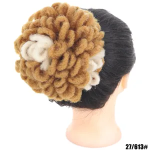 Chignon dreadlocks afro sintetici parrucca con coulisse accessorio capelli dettagli