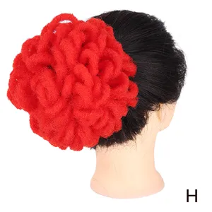 Chignon parrucca africana coulisse dreadlocks afro puff pezzo di capelli dettaglio