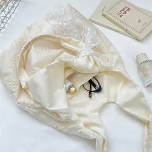 Cream white floral embroidered canvas tote bag literary vintage shoulder bag for women