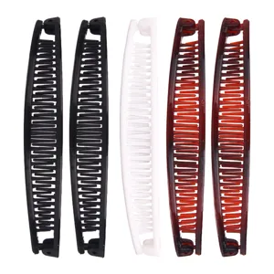 Peines de Pelo con Ondas de Plástico Minimalistas para Mujer Estilo Coreano Peines Laterales de Acrílico Clips de Pelo Decorativos Herramientas de Peinado