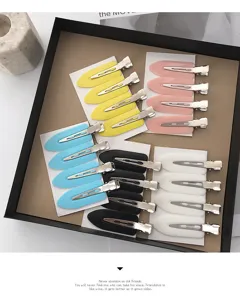Buntes Set DIY nahtlose Entenschnabel Haarklammern für handgemachtes Zubehör