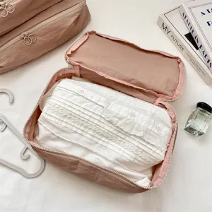 Koreanischer Stil Farbblock Reise Kleidung Aufbewahrungstasche fur den Koffer.