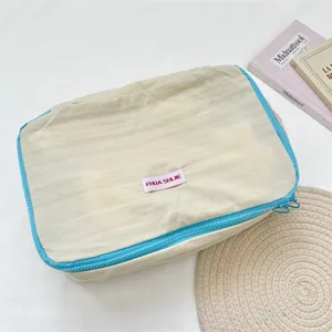 Koreanischer Stil Kontrastfarbe Reise Aufbewahrungstasche für Kleidung, Koffer Organizer.