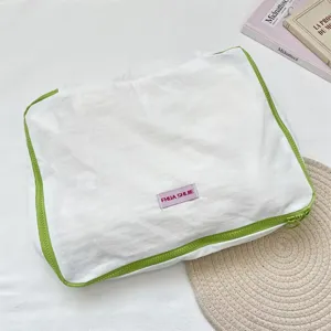 Koreanischer Stil Farbblock Kleideraufbewahrungstasche Reise Organizer für den Koffer.