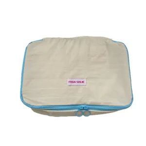 Koreanischer Stil Kontrast Paspelierung Kleidung Aufbewahrungstasche Reise Packtasche Koffer