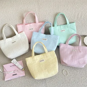 Καπιτονέ τσάντα χειρός παστέλ tote bag casual μικρή γυναικεία τσάντα ώμου καθημερινή
