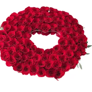 Specchio Acrilico Cuore Tondo Materiale Imballaggio Bouquet Fiori Scatola Regalo Decorazione Inserti Specchio Con Scritta Love