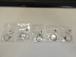 Silber Moosachat Durchbruch Ring Set in verschiedenen Groessen 5-9 minimalistischer Modeschmuck.