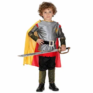 Costume de Guerrier Romain pour Enfant Déguisement Soldat Antique Halloween avec Cape et Épée