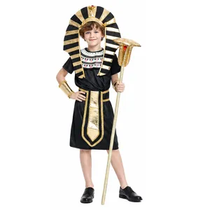 Kids Egyptian Pharaoh Costume Halloween Cosplay Outfit Ancient Ruler Fancy Dress Party