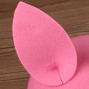 Accesorio de cabeza con orejas de animal de fieltro rosa para ninos, disfraz bonito.