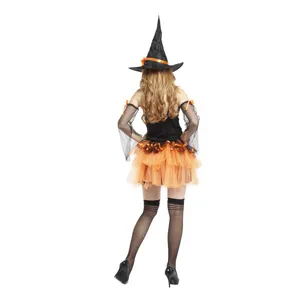 Halloween sexy witch costume set for adult women fancy dress outfit detail view