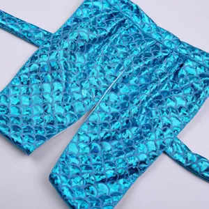 Bambini blu sirena scala stampa diviso costume da bagno slip per ragazze carina.