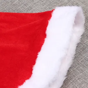 Weihnachten Samt Umhang Mütze rot weiß Plüsch Besatz Feiertag Party Kostüm Zubehör Mode.